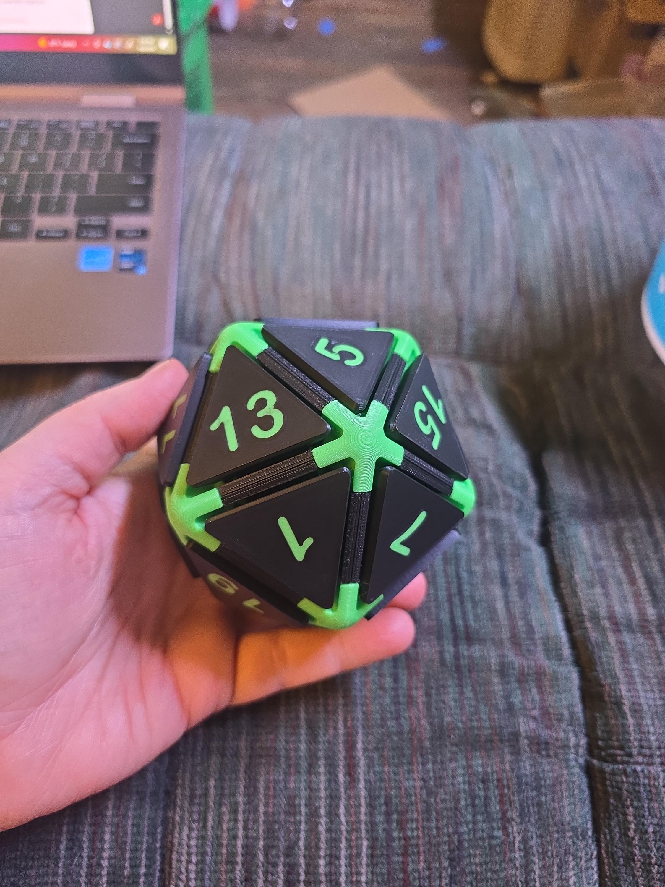 D20 Dice Fidget clicker