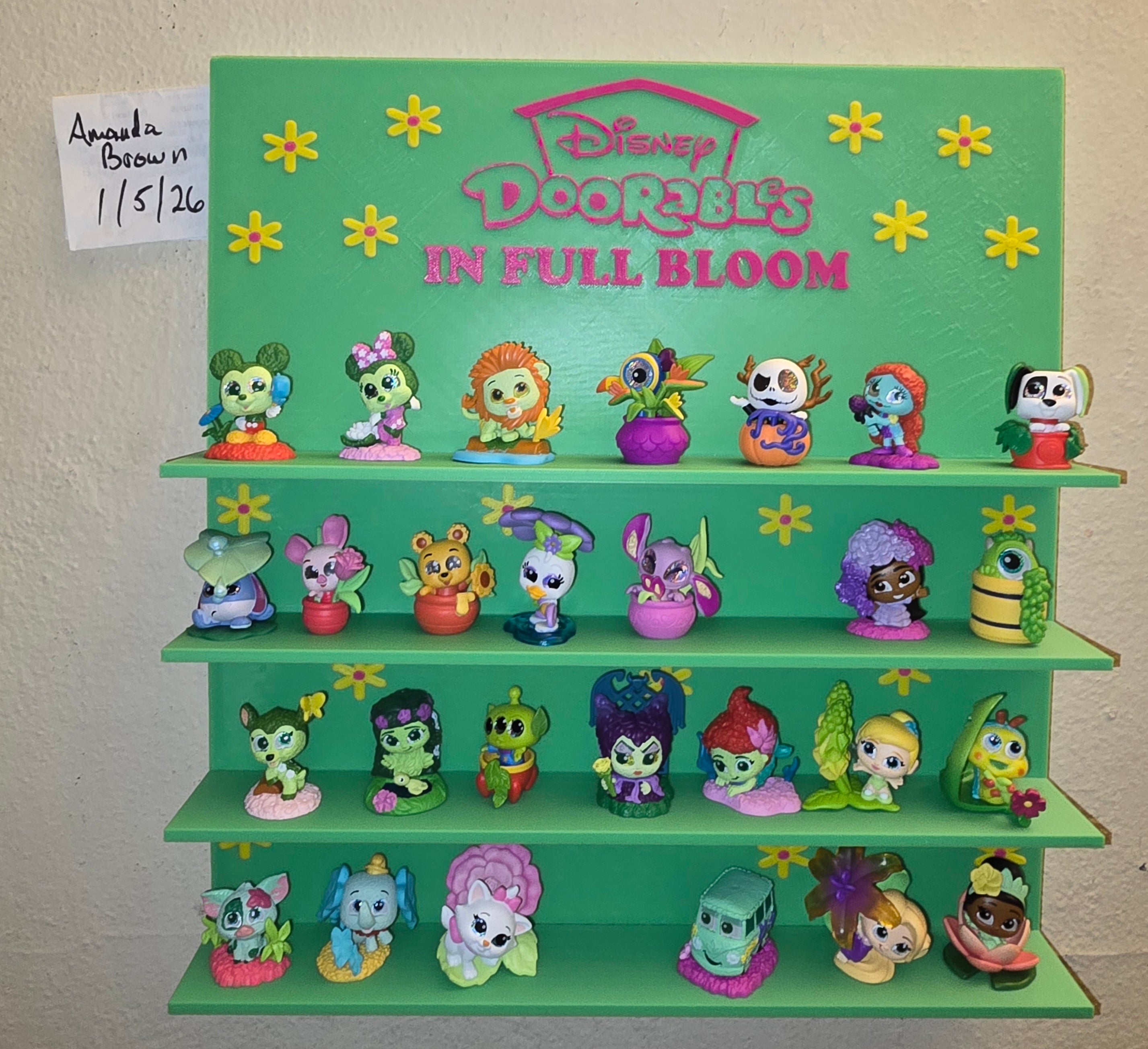 In Full Bloom shelf for Disney Doorables