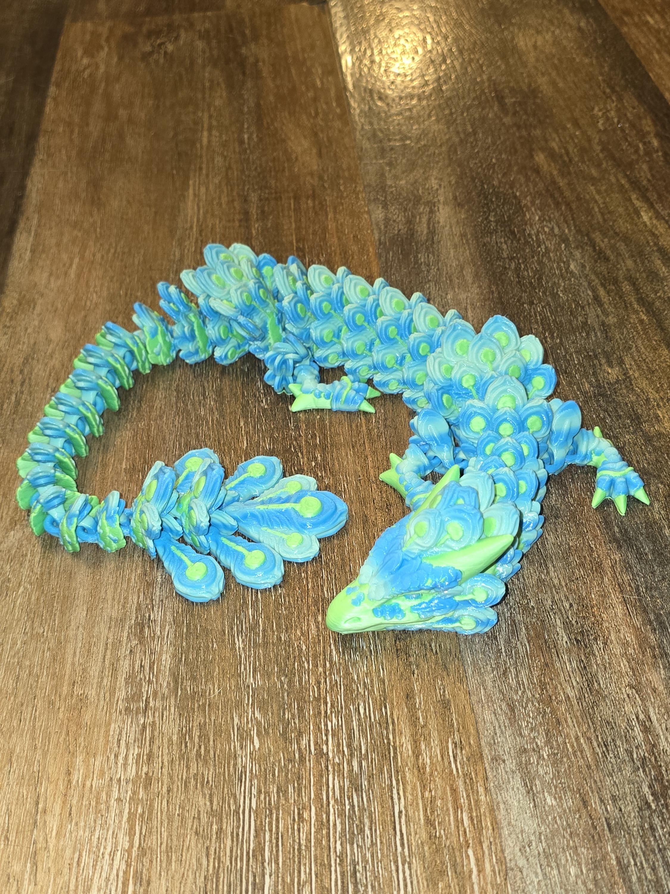 Peacock posable dragon