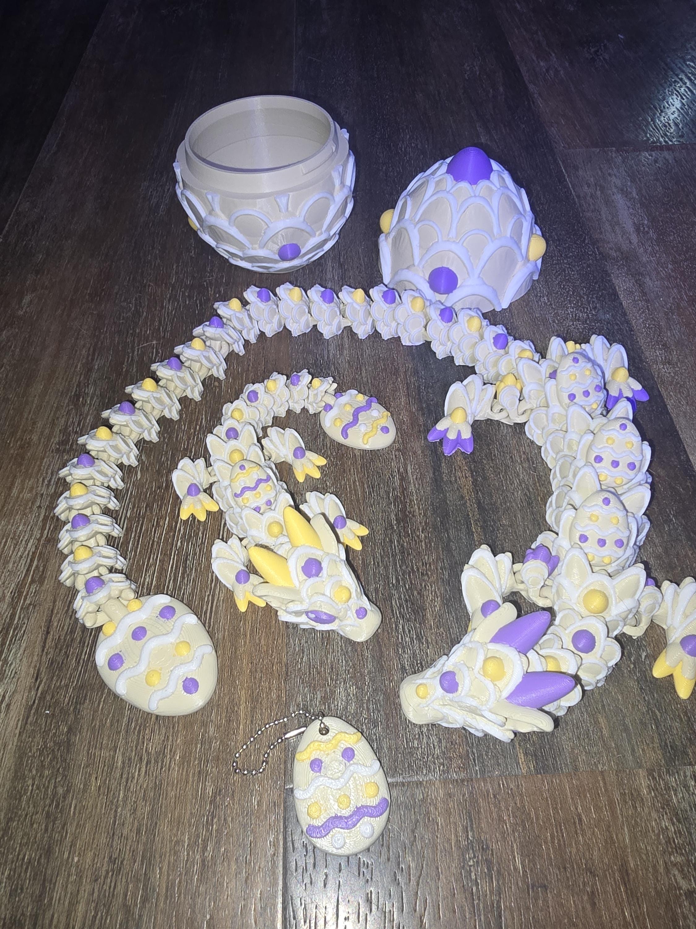 Easter Cookie posable dragon