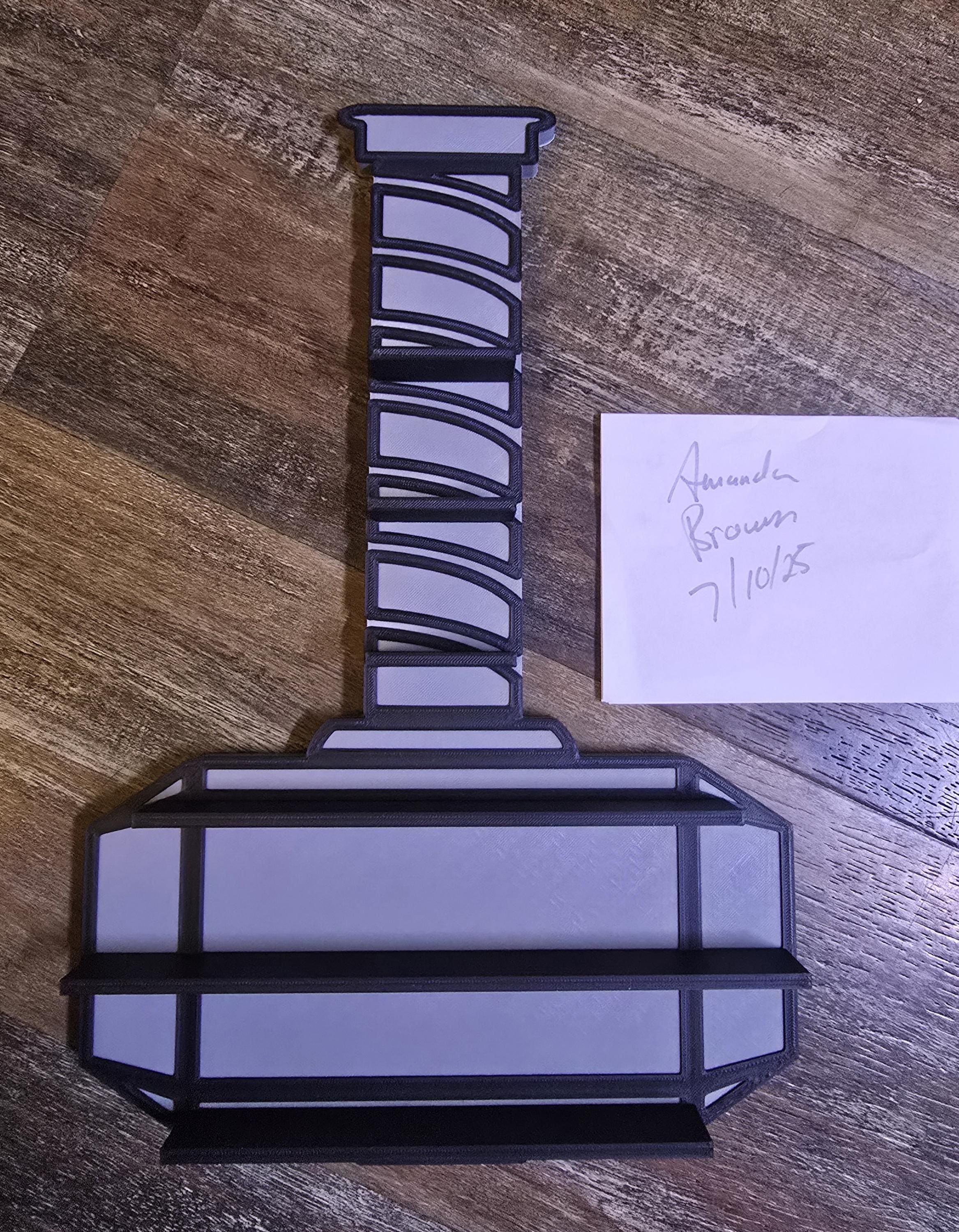 Thor's Hammer Shelf for Marvel Disney Doorables