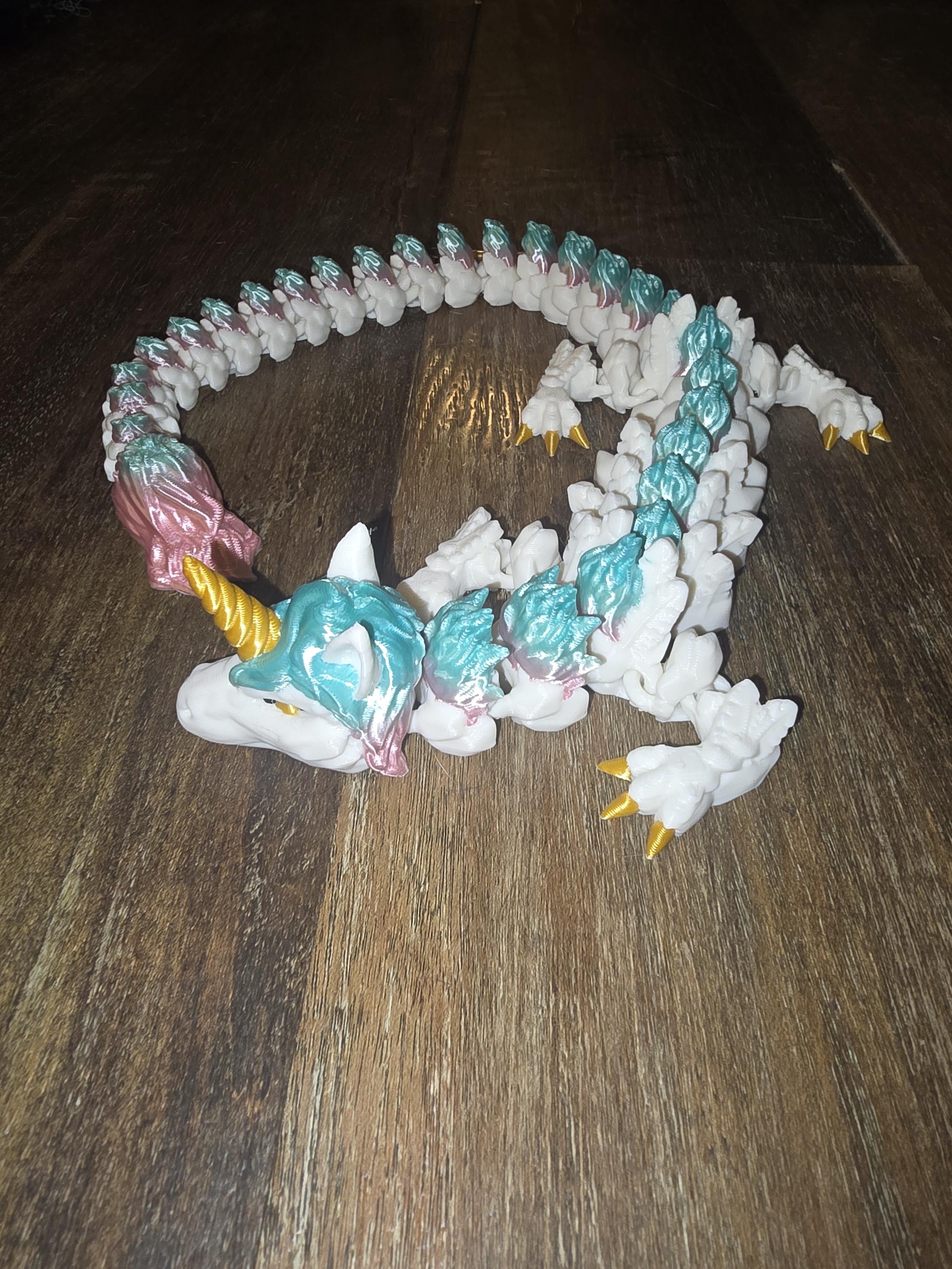 Unicorn posable dragon