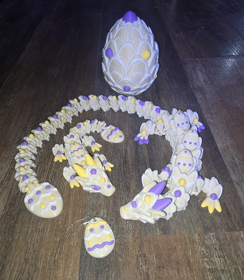 Easter Cookie posable dragon