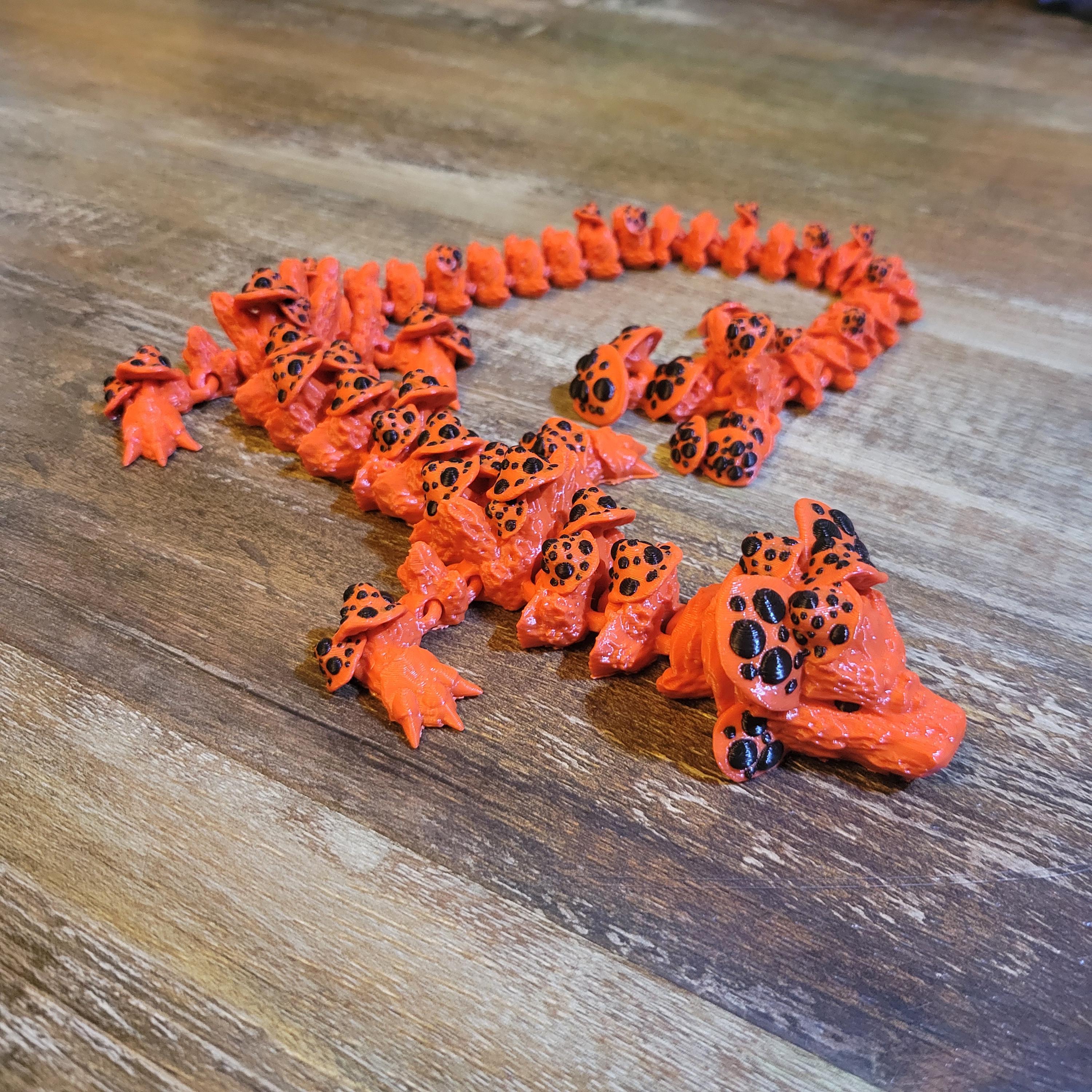 Mushroom posable dragon