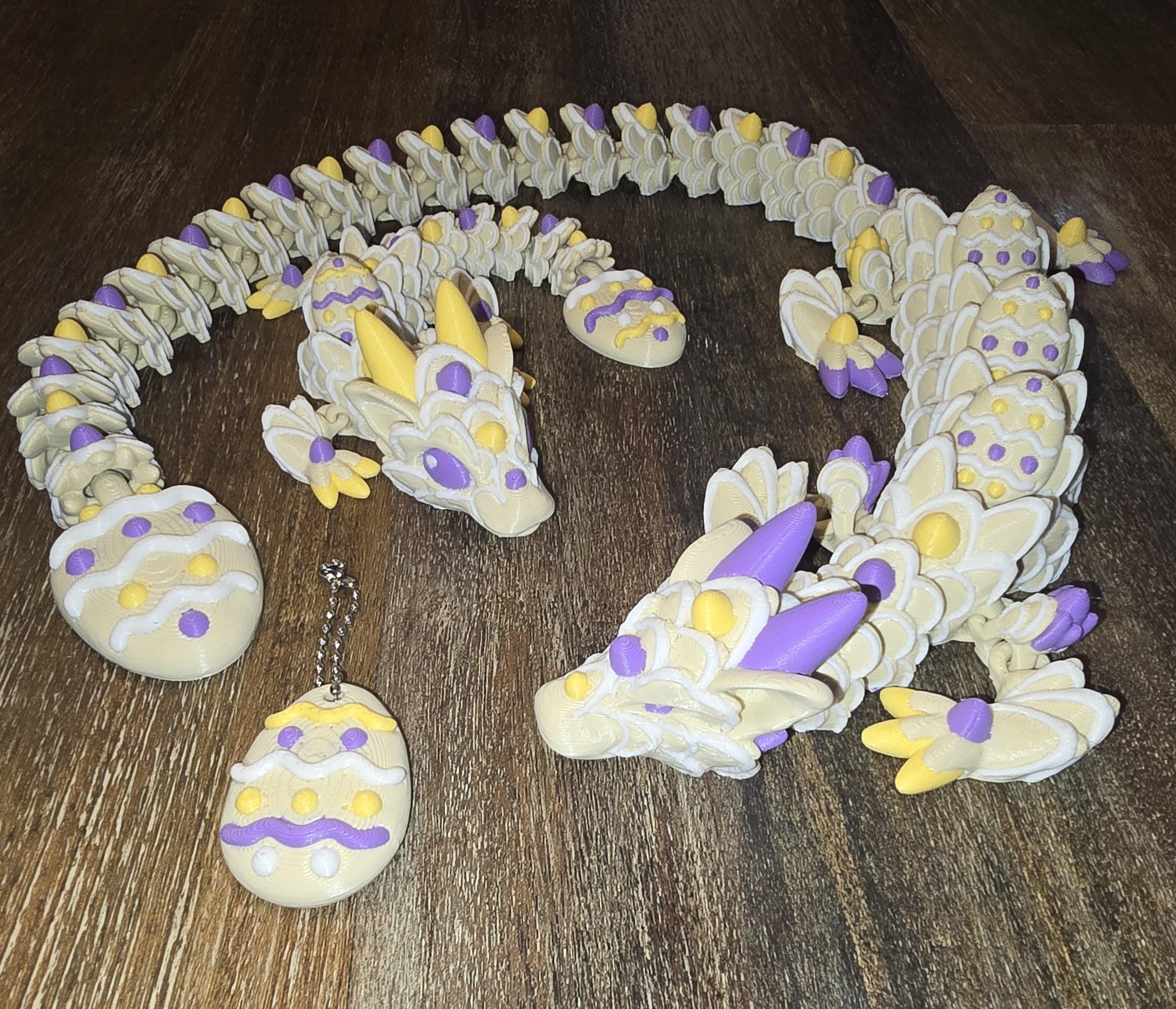 Easter Cookie posable dragon