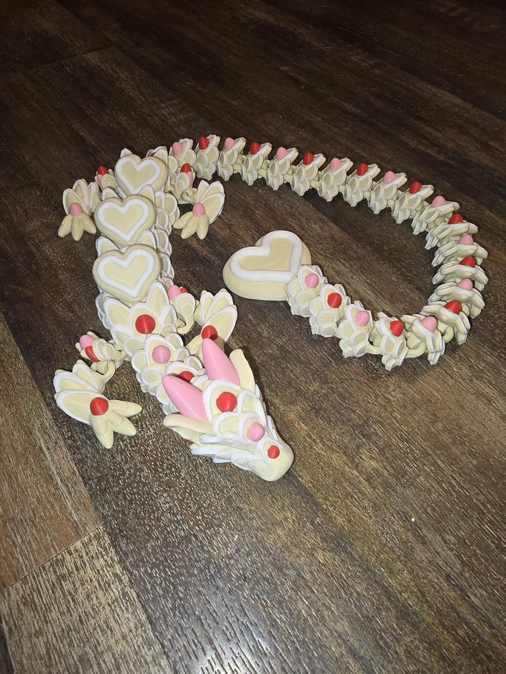 Heart Cookie posable dragon