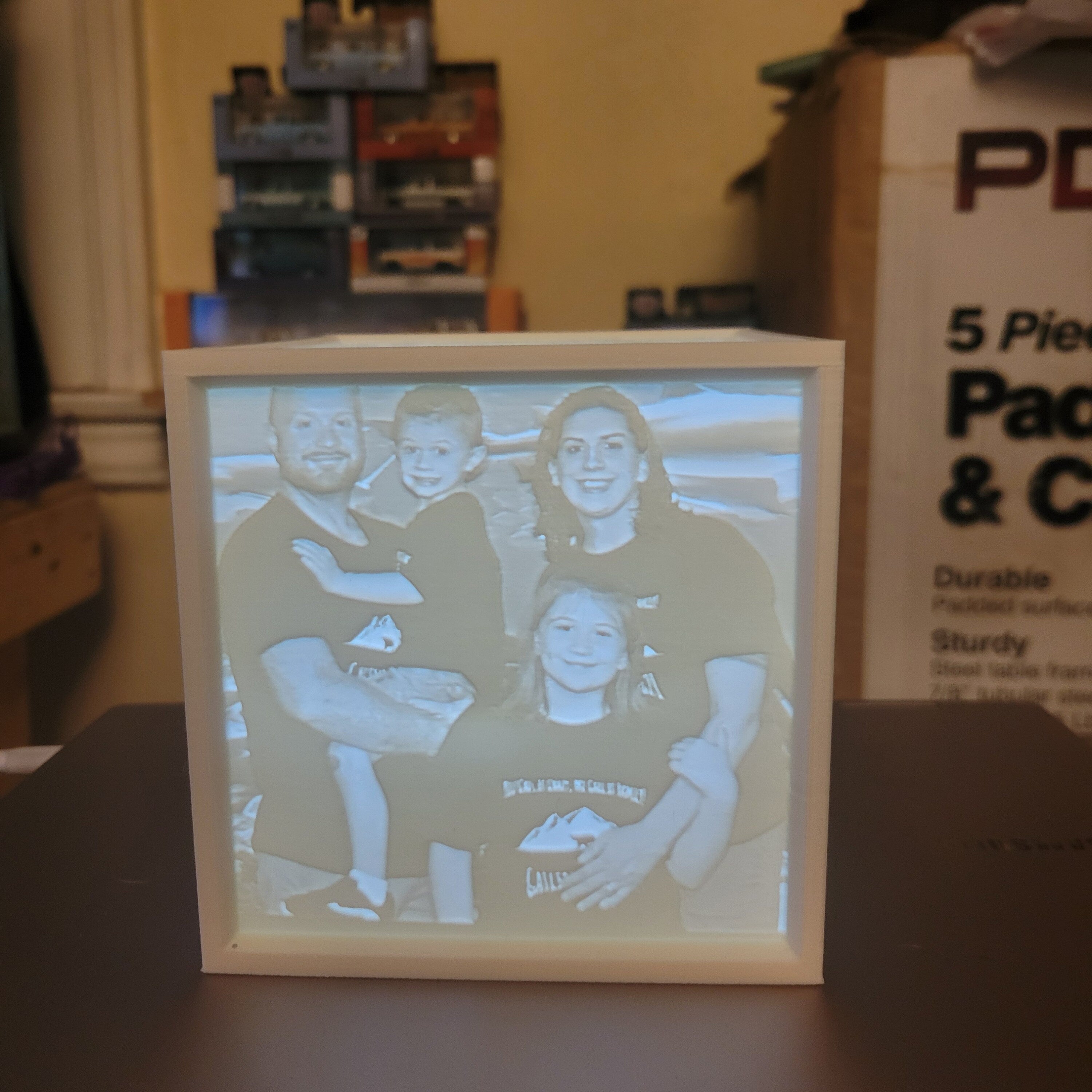 3D Print Lighted Photo Box